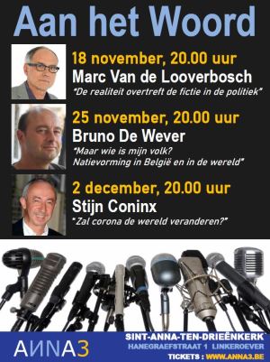 ANNA3 | Marc Van de Looverbosch - Aan het woord | Donderdag 18 november 2021 | 20 uur | Sint-Anna-ten-Drieënkerk Antwerpen Linkeroever